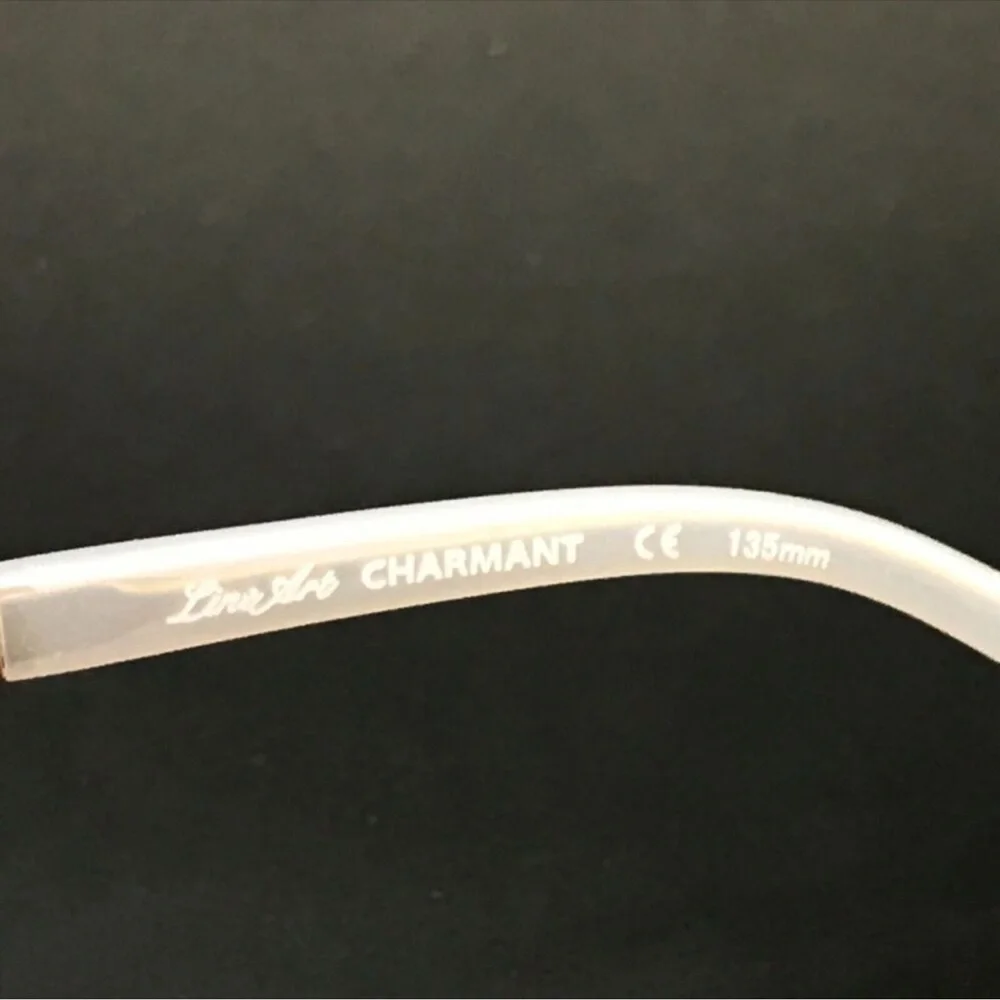 Line Art by Charmant Eyeglasses Frames XL2147 GW Titanium Gold Rimless 51-17-135